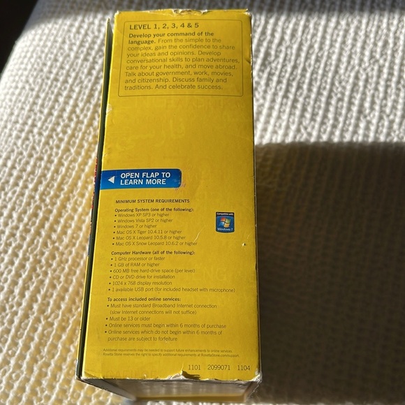 Rosetta Stone Espanol Version 4 Spanish Level 1-5, Audio Companion & Headset - Picture 4 of 6